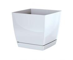 Zanvic Prosper Plast dukp210-s449 Pot de Fleurs Coubi Blanc 21 x 21 x 19,2 cm