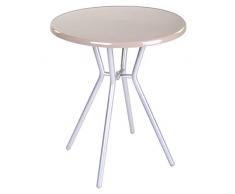 Ldk Garden Table de Jardin auxiliaire en Acier Marron, Gris Taupe