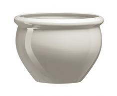 Emsa Pot de Fleurs, Plastique, Gris Soie, Ø 26 cm