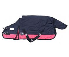 Cwell Equine Mini Tapis de Poney léger pour Poney et Poney sans Remplissage, Tailles et Couleurs au Choix (4 Pieds, Noir Bordeaux)