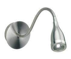 Firstlight 1 x 3 W Ledlite Switched Applique Murale en Acier brossé avec LED Blanc