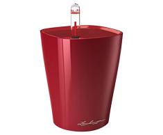 LECHUZA Mini Deltini Pots de table Rouge écarlate brillant