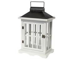 Ivyline Ffwl40g 40 cm Cool Windsor Lanterne en Bois – Gris