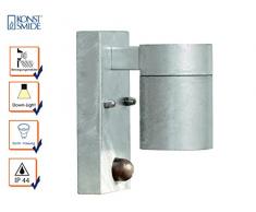 Konstsmide Lampe dextérieur, GNOSJÖ Modena Applique Murale, galvanisé Gris, 6,5 x 11 x 14 cm, 3 ML, 7541–320