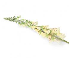 Floral Elegance Artificiel 84 cm Tige Unique Jaune Foxgloves X 12 – Artificiel de Plage de Fleur en Soie