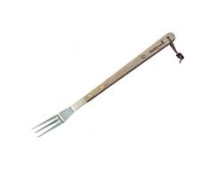 Barbecook Fourchette barbecue, Acier Inox/Bouleau FSC, 46 cm