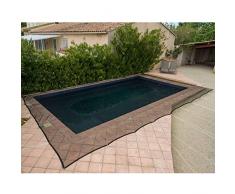 WerkaPro 10854 - Filet de Protection Piscine - Pour Piscine Rectangulaire - 8 x 14 m - Noir