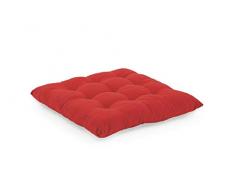 Galileo Casa 5900189 Coussin 100% Coton 40 x 40 cm 600 g Rouge avec Lacets
