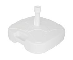 DELSCHEN 6000–102–102 Pied de Parasol, Blanc, 45 x 45 x 14 cm