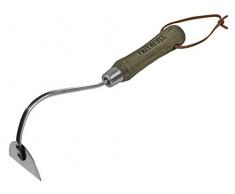 Faithfull Outils Faipreshonio Prestige Binette à oignons en Acier Inoxydable avec Manche en Bois de frêne, Bleu, 11 x 38 x 11 cm