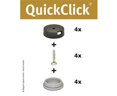 Wagner QuickClick® Chaise Patins//Set de 4 à Visser//Hyper – Diamètre 20 mm – 15809000