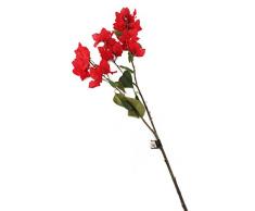 Floral Elegance F077RL - 1 Bougainviller artificiel rouge de 107 cm