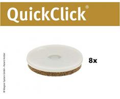 Wagner 15833500 QuickClick® Lot de 8 Patins de Rechange pour Chaise Ultra Soft Ø 50 mm