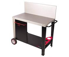 Somagic 919147 Desserte métal sur Chariot pour plancha, Multicolor