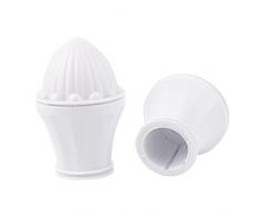 Sourcingmap A15062500ux0123 2,5 cm Diamètre Draperie Rideau Plastique Barre Extrémités Caps fleurons – Blanc (2 pièces)