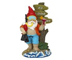 Statue nain de jardin - Scuba, le nain de jardin des tropiques à l’heure heureuse - Nain de jardin pour pelouse