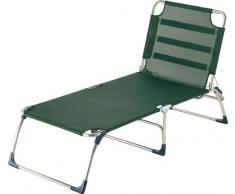 fiam 038TX VS Lit Pliant de Jardin Aluminium Vert Foncé XL/73,5 x 217 x 45 cm