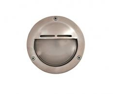 NB LIGHTING-APPLIQUE EN LAITON RONDE FINITION NICKEL, PUCK ART 118, DIFFUSER EN VERRE SATINE DOUILLE EN PORCELAINE G9 MAX.40W 14 x 5,5cm