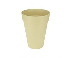 Elho 2103901 Loft Urban High Pot Rond à Fleurs Jaune 35 cm