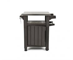 Keter Desserte en Bois Mobile pour Cuisine Gris
