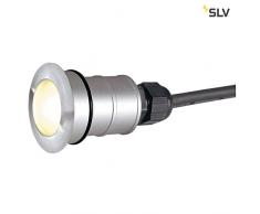 SLV 228332 Power Tril-Lite Spot encastrable Rond en Acier Inoxydable 316 1 W LED 3000 K IP67 Argenté