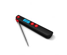 Barbecook Sonde thermique digitale de poche, 0 - 140 °C, Inox/Plastique Noir
