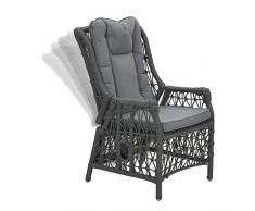 Garden Impressions Excellence Fauteuil, Gris Foncé/Gris Clair