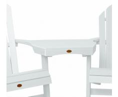 Highwood AD-CONT1-WHE Adirondack Table de tête à tête Blanc