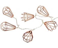 Dusk Till Dawn String18 20 extérieur en cuivre Guirlande Lumineuse à Piles, Transparente, 60 x 32 x 7 cm