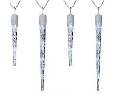 WeRChristmas WRC-8690 Guirlande Lumineuse 18 Stalactites 54 LED Blanc Brillant