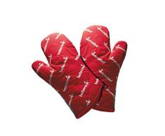 Barbecook Paire de Gants courts pour Barbecue, Coton/Aluminium