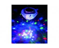 Gre 90173 - Lampe à led solaire pour jardin et piscine, 8 diodes, 7 programmes déclairage