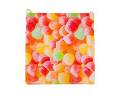 Anjosa 114-Gominolas – Coussin carré Chaise, Multicolore