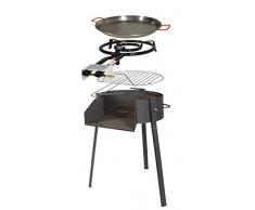 IMEX EL ZORRO 71587 – Kit Barbecue Rond, 60 x 72 x 75 cm, Couleur Noir