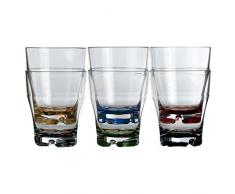 Marine Business 16701 Party Lot de 6 Verres à Eau avec Base colorée