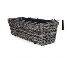 Vanage - Pots de Fleurs / Plantes - Jardinière en plastique - Pour lintérieur et lextérieur - Parfaite pour lEntrée, Jardin, Balcon ou Terasse - Design classe et intemporel !