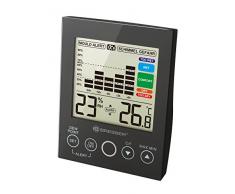 BRESSER Hygromètre Thermomètre avec Alarme de moisissure 8.5 x 3.5 x 11 cm Noir