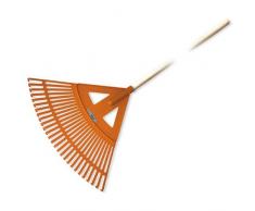 Gartenbedarf – BARRER avec 27 Dents avec Un Manche en Bois, Feuille Râteau Râteau Râteau Râteau géant