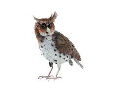 TS, Garde Deco Figurine Animale Chouette, Handpainted, Multicolore, 41 x 14 x 35 cm, 137284