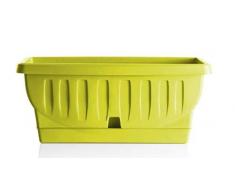 Bama Nature Jardinière avec réserve deau en résine Moutarde 50 cm