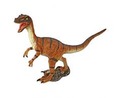 Design Toscano JQ7803 Statuette adaptée Dinosaure Velociraptor, Palette Complète De Couleurs Réaliste, 12.5 x 52 x 39.5 cm