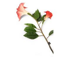 Floral Elegance F080RL - 1 Brugmansia/Trompette des Anges artificielle rose de 108 cm