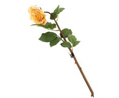 Floral Elegance F059YL - Rose artificielle or et rose foncé de 92 cm