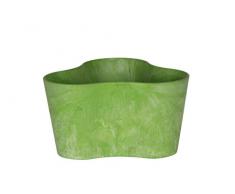 Ivyline Artstone Pot de Fleurs, Bac à Plante Trio Claire, résistant au Gel et ultraléger, Vert Limon, 26x14cm