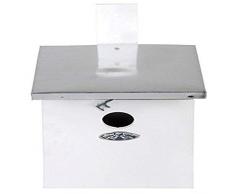 esschert NK40W Nichoir pour mésange en Bois Blanc 33 x 17 x 21 cm