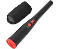 vidaXL 142225 détecteur de métaux LED Détecteur de trésors Or, Noir et Rouge