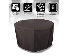 Bosmere D523 Storm Black Housse pour Salon de Jardin Rond 6/8 Places Noir 104 cm