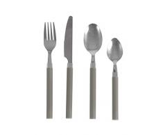 Bo-Camp Couverts Bo-Camp-Couverts-4-Pièces-1-personne-Taupe, Taupe