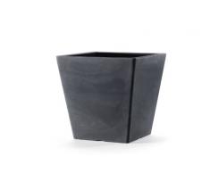 Floralo Chieti Pot de Fleurs résistante au Gel Anthracite 40 x 40 x 42 cm