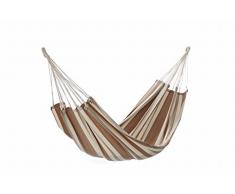 Jobek 217114 Hamac Bio Natura sans Barre Bois Ecru Tilleul Café 390 x 160 cm